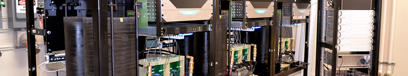 Research equipment inside the CPES High Power Lab.