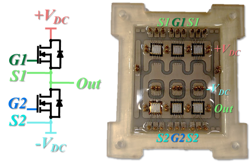 Schematic and fabricated prototype